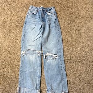 Distressed Zara Light Blue Women's Jeans